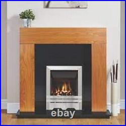 Focal Point Lulworth Stainless Steel Rotary Control Inset Gas Multiflue Fire