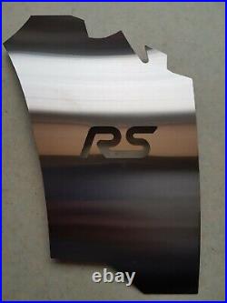 Focus Mk2 Rs Slam Panel Infills, Brushed Stainless Steel Rs Style Logo