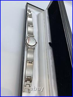 GUESS Watch Brushed Stainless Steel Movement logo Link Bracelet New