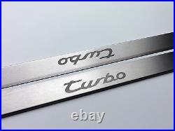 Genuine high quality brushed stainless steel door entry guard set for 911