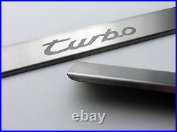 Genuine high quality brushed stainless steel door entry guard set for 993