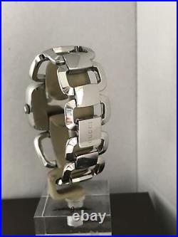 Gucci Ladies Analogue Diamonds Set Stainless Steel Bracelet Watch YA125401