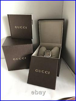 Gucci Ladies Analogue Diamonds Set Stainless Steel Bracelet Watch YA125401