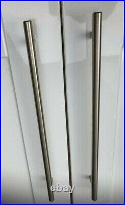 Heavy Duty Brushed Nickel effect Stainless Steel TeeBar Kitchen Unit Door Handle