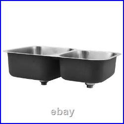 Highest Quality Brush Stainless Steel Handmade Sink 2.0 LARGER Bowl Kitchen Sink