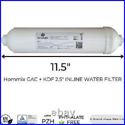 Hommix Olaf Brushed 304 Stainless Steel 3-Way Tap & Advanced Single Filter Under