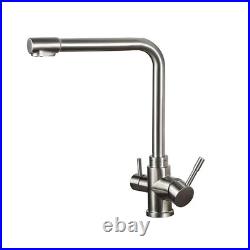 Hommix Sasani Brushed 304 Stainless Steel 3-Way Tap (Triflow Filter Tap)