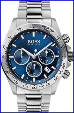 Hugo Boss HB1513755 Mens Watch Hero Sport Lux Blue & Silver Chronograph