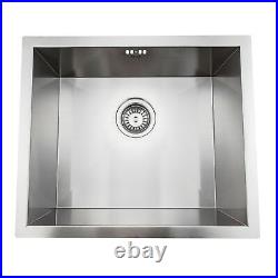 Inset Kitchen Sink Topmount Basin 500x430 Brushed Stainless Steel ENKI KS045