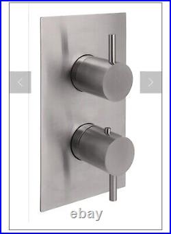 Just Taps Inox 2 Outlet Shower Thermostat Concealed fixing