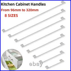 Kitchen Cabinet Door Handles Cupboard Drawer Brushed Stainless Steel Bar Handle