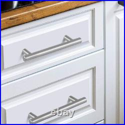 Kitchen Door Cabinet Pulls Cupboard Drawer Interior Brushed Nickel T Bar Handles