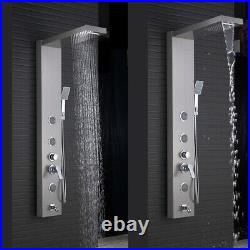 LED Shower Panel Tower Column Mixer Shower Head with Massage System Jets
