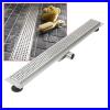 Linear Shower Drain Stainless Steel Wetroom Channel Gully Trap Waste 300-2000mm