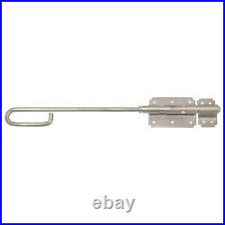 Loop Handle Bolt with Keep, Grade 316 Stainless steel, Brushed Stainless Steel