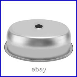 Marine Grade Brushed Stainless Steel Oval Boat Sink with Drain Hole