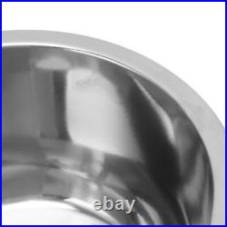 Marine Grade Brushed Stainless Steel Oval Boat Sink with Drain Hole