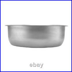 Marine Grade Brushed Stainless Steel Oval Boat Sink with Drain Hole