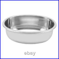 Marine Grade Brushed Stainless Steel Oval Boat Sink with Drain Hole