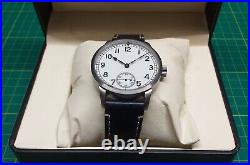 Marine chronometer style deck watch Swiss ETA 6498 German Tourby hands