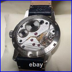 Marine chronometer style deck watch Swiss ETA 6498 German Tourby hands