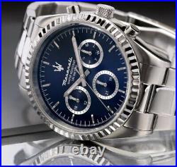 Maserati Competizione Blue Chrono Dial Steel Bracelet Men's Watch R8853100022