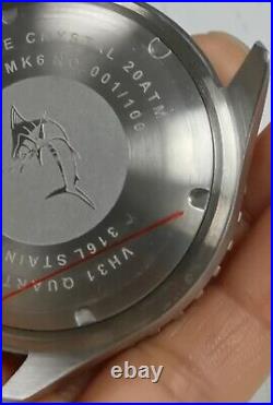 Mens diver watch Marlinwatch 43mm Stainless Steel Strap? Mk6