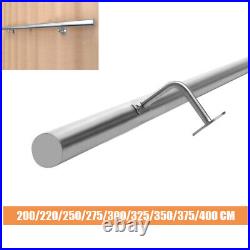 Modern Stainless Steel Stair Handrail Brushed Metal Bannister Rail Unit Kit Home