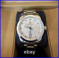 Monta Noble Watch 38mm Opaline Dial Great Condition 2022 RRP £1,500