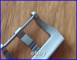 NEW GENUINE OFFICINE PANERAI 22mm brushed stainless steel tang buckle. MINT