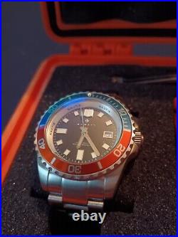 Nautis Interceptor Swiss Movement Orange & SS Watchband With Dry Box 50 ATM