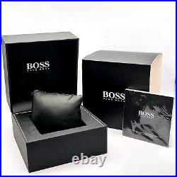 New Genuine Hugo Boss Grand Prix Hb1513814 Stainless Steel Black Tone Mens Watch