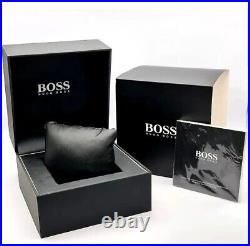 New Genuine Hugo Boss Mens Watch Two Tone Strap & Blue Dial Hero Hb1513767