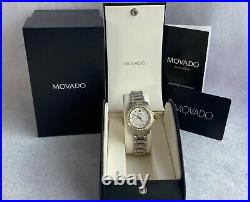 New Movado Diamond Watch Gold Silver 2 Tone Designer RRP £2000 Swiss RRP £2000