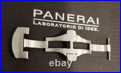 New OEM 24/22mm Brushed Stainless Steel Panerai Deployant Clasp