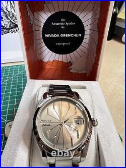 Nivada Grenchen Antarctic Spider Silver Dial Watch