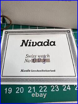 Nivada Grenchen Antarctic Spider Silver Dial Watch