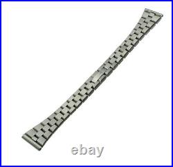 Original ZODIAC steel bracelet with hidden clasp, stainless steel brushed 155 mm