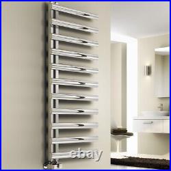 Reina Cavo Designer Heated Towel Rail 530mm H x 500mm W Brushed Stainless Steel