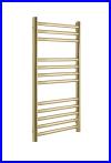 Riga Brushed Brass Stainless Steel Heated Towel Rails