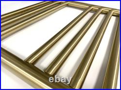 Riga Brushed Brass Stainless Steel Heated Towel Rails