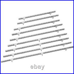 Round Shaped Brushed Stainless Steel Banister Stair Handrail Metal Rail Brackets