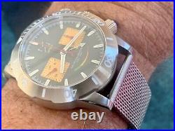 SEAGULL 1905 MECHANICAL CHRONOGRAPH Marlinwatch mens Diver Watch X 2 Straps