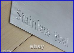 SGS STAINLESS STEEL Sheet 430g Satin Brushed or Polished Metal Guillotine Cut