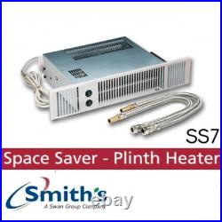 SMITHS SS7 Space Saver HYDRONIC Kitchen Plinth Heater BRUSHED STAINLESS STEEL