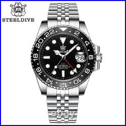 STEELDIVE SD1993 NH34 GMT Diver 300M Automatic Watch 41mm BGW9 316L Swiss SLN