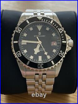 STEINHART Ocean 39 Marine Black Gnomon Exclusive UK Buyers Only