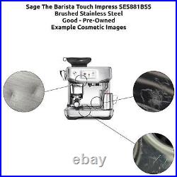 Sage The Barista Touch Impress SES881BSS Coffee Machine Brushed Stainless Steel^