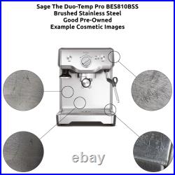Sage The Duo-Temp Pro BES810 1600W 1.8 Litre Capacity 15 Bar Silver/Black