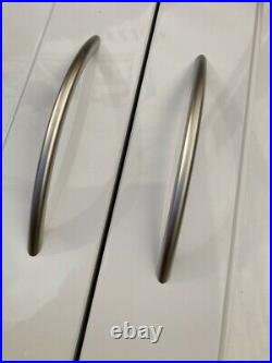 Satin Nickel Plate Stainless Steel Bow Kitchen Cupboard Door Strong Handles